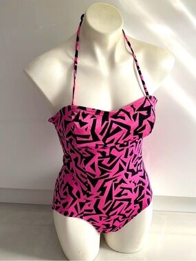 Vintage Sergio Valente 80s 90s Barbiecore One Piece Swim